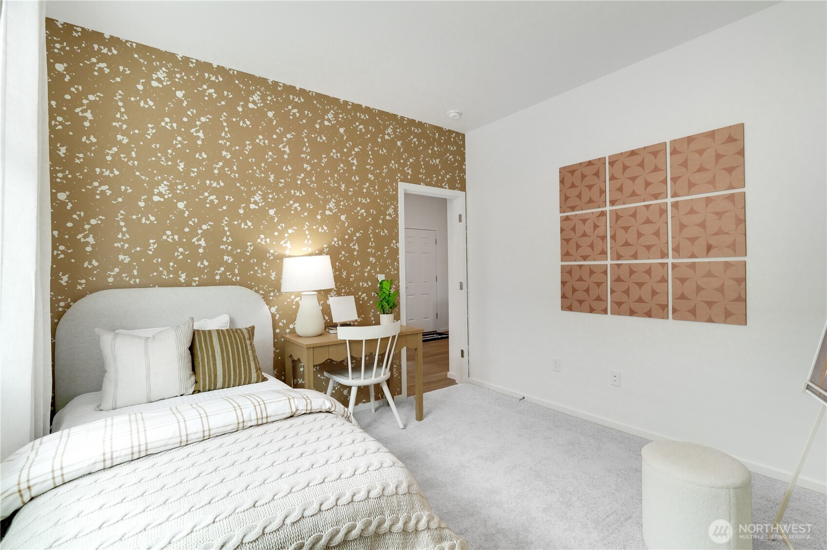 72 Moonshadow Lane Sequim, WA 98382 - Photo 24 of 27 a bedroom with a bed and chair