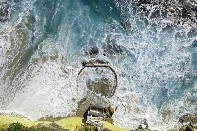 an aerial view of multiple house