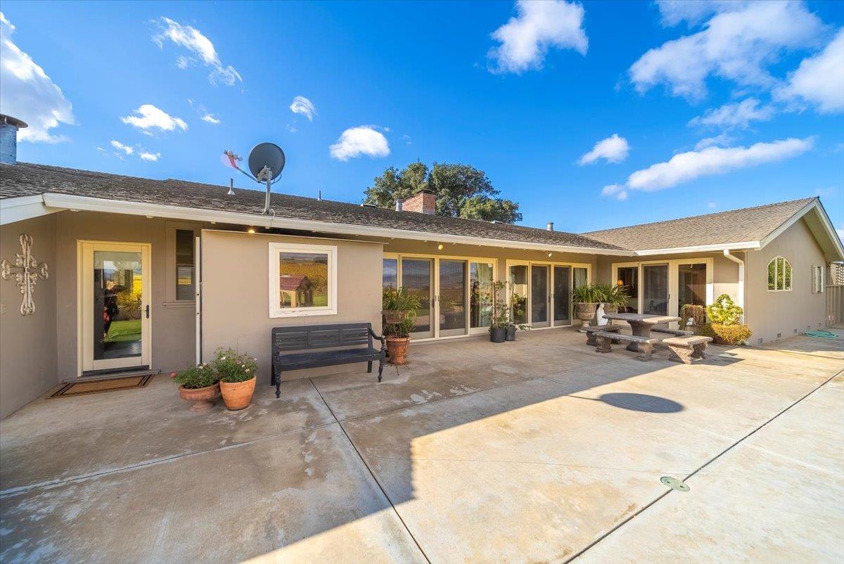 38280 Arroyo Seco Road Soledad, CA 93960 - Photo 35 of 41 a view of a house with backyard sitting area and porch