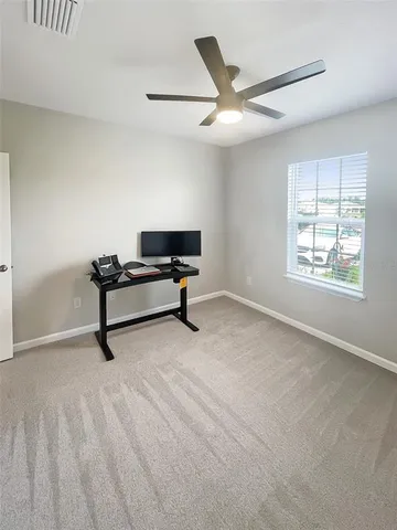 a view of workspace with window