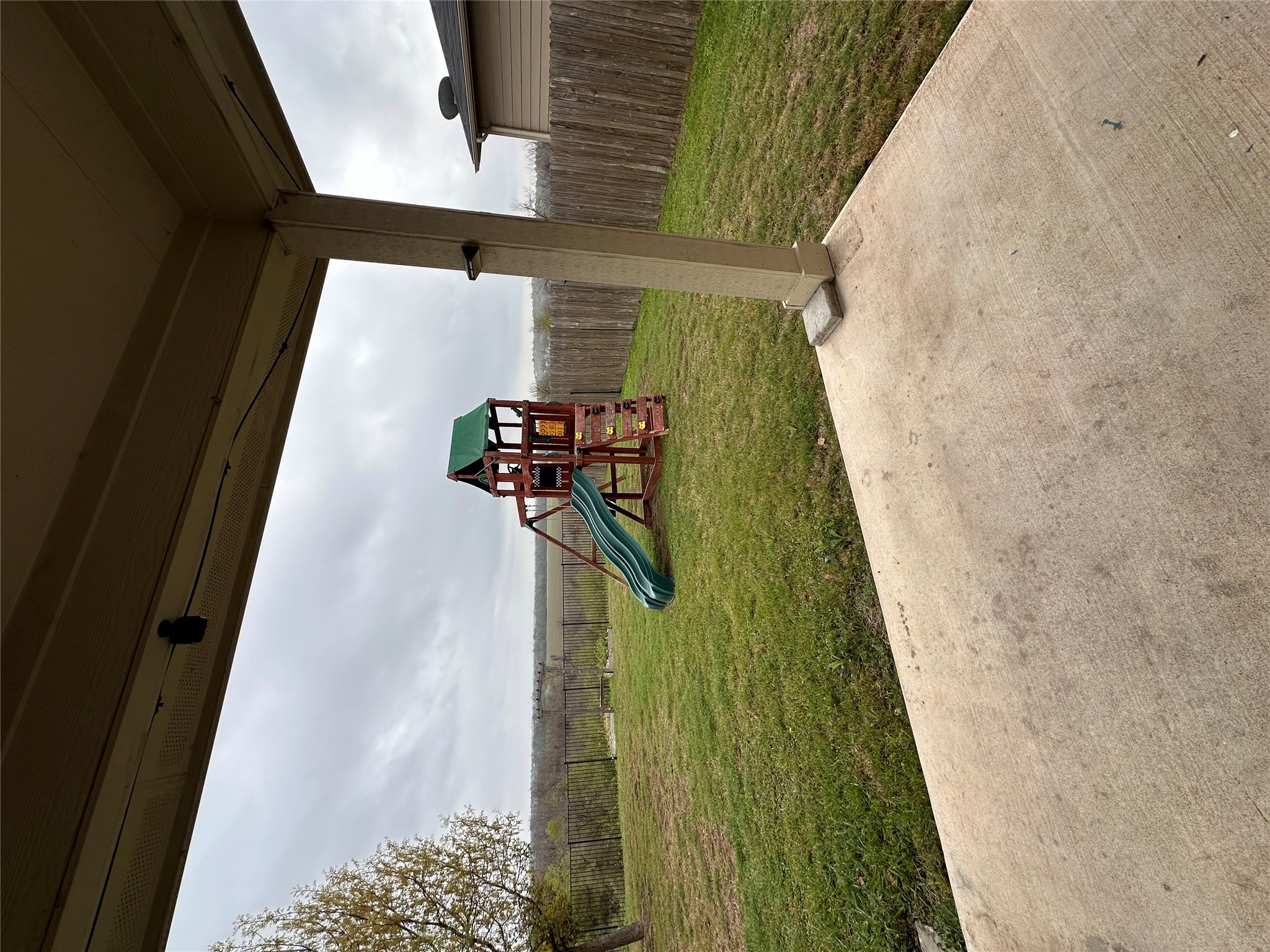 207 Liard River Road Hutto, TX 78634 - Photo 20 of 25 View of playground featuring a patio area and a fenced backyard