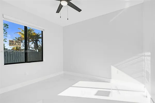 a view of an empty room