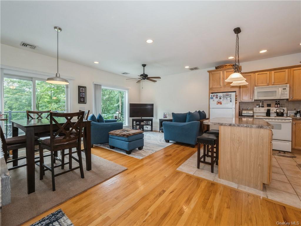 6-8 Wilbur Road Pleasant Valley, NY 12569 - Photo 21 of 36 Dining space with ceiling fan and light hardwood / wood-style flooring