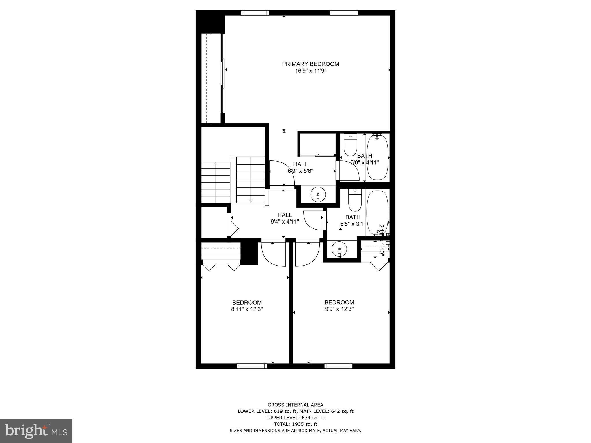 1721 Logmill Lane Gaithersburg, MD 20879 - Photo 33 of 34 Floor Plan Top Floor