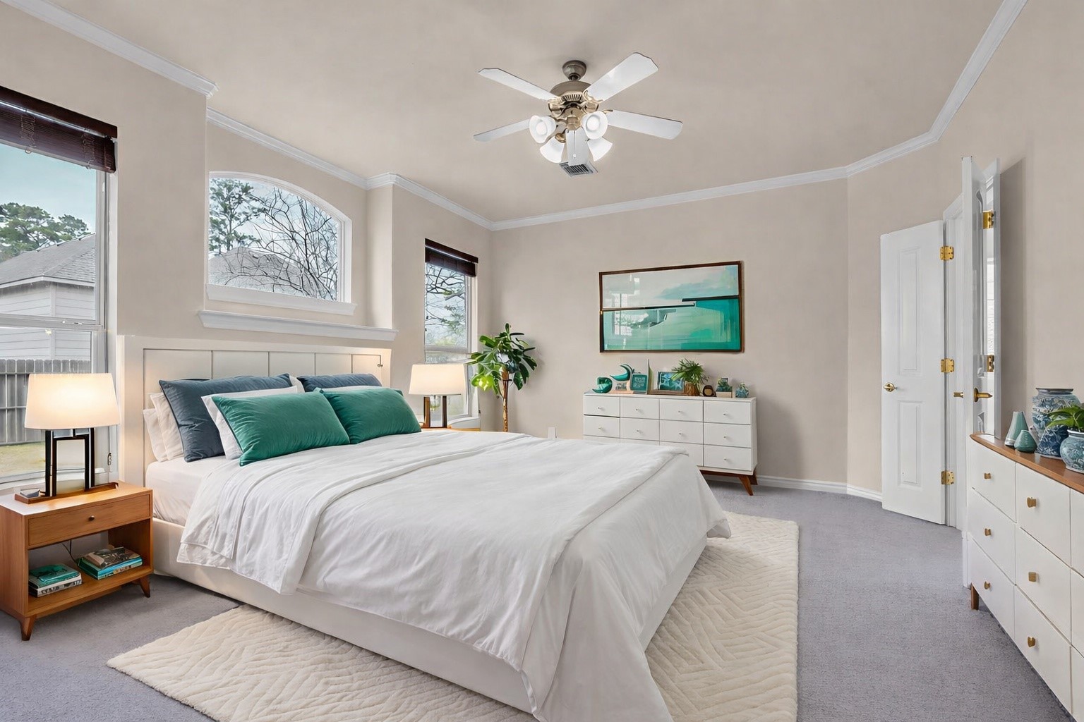 629 Spring Forest Drive Conroe, TX 77302 - Photo 6 of 39 Virtually staged primary bedroom