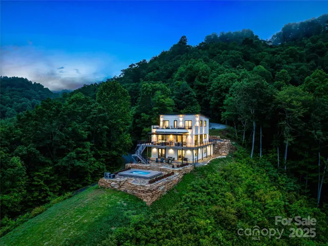 a view of a lush green space