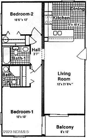 2210 New River Inlet Road, Unit 160 North Topsail Beach, NC 28460 - Photo 24 of 24 Floor Plan