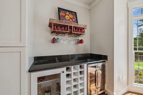 a view of a chairs and table in the terrace