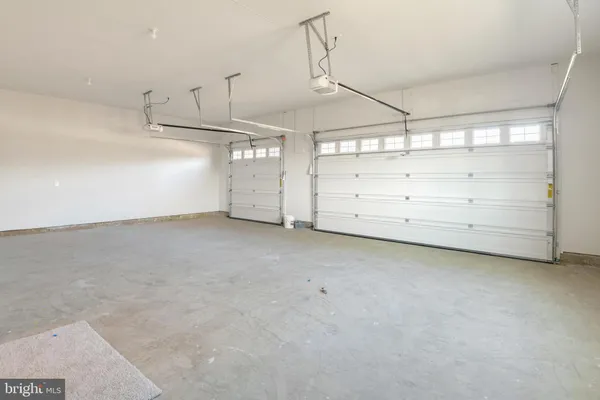 a view of a garage and furniture