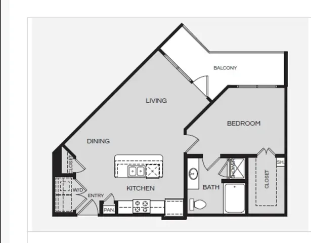 a view of a building with a outdoor space