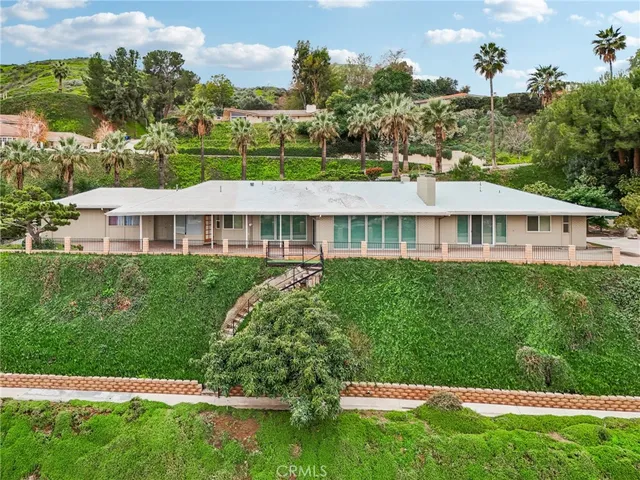 an aerial view of residential building and city view