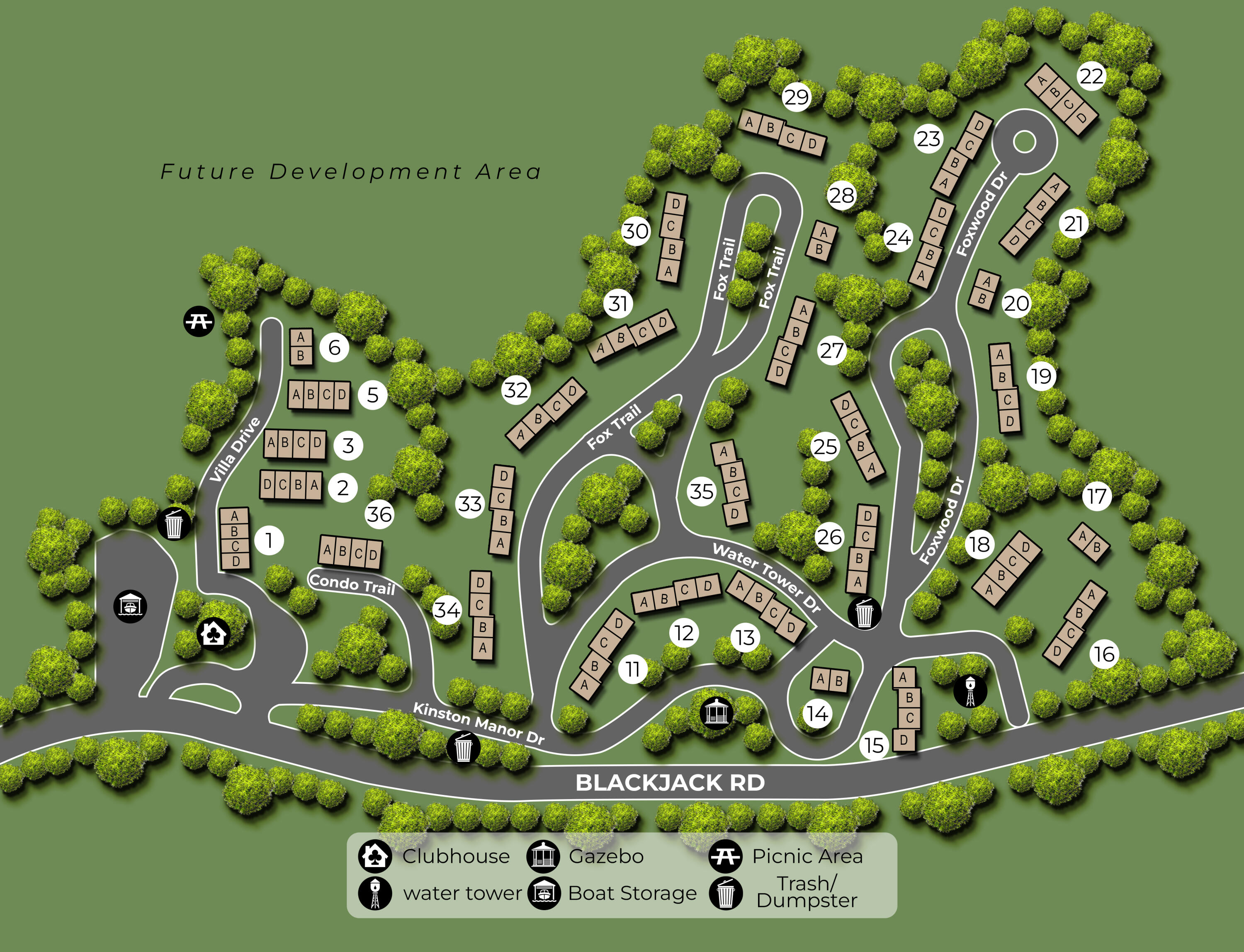34 Fox Trail, Unit D Westminster, SC 29693 - Photo 12 of 21 Kinston Map Rendering_revised_3