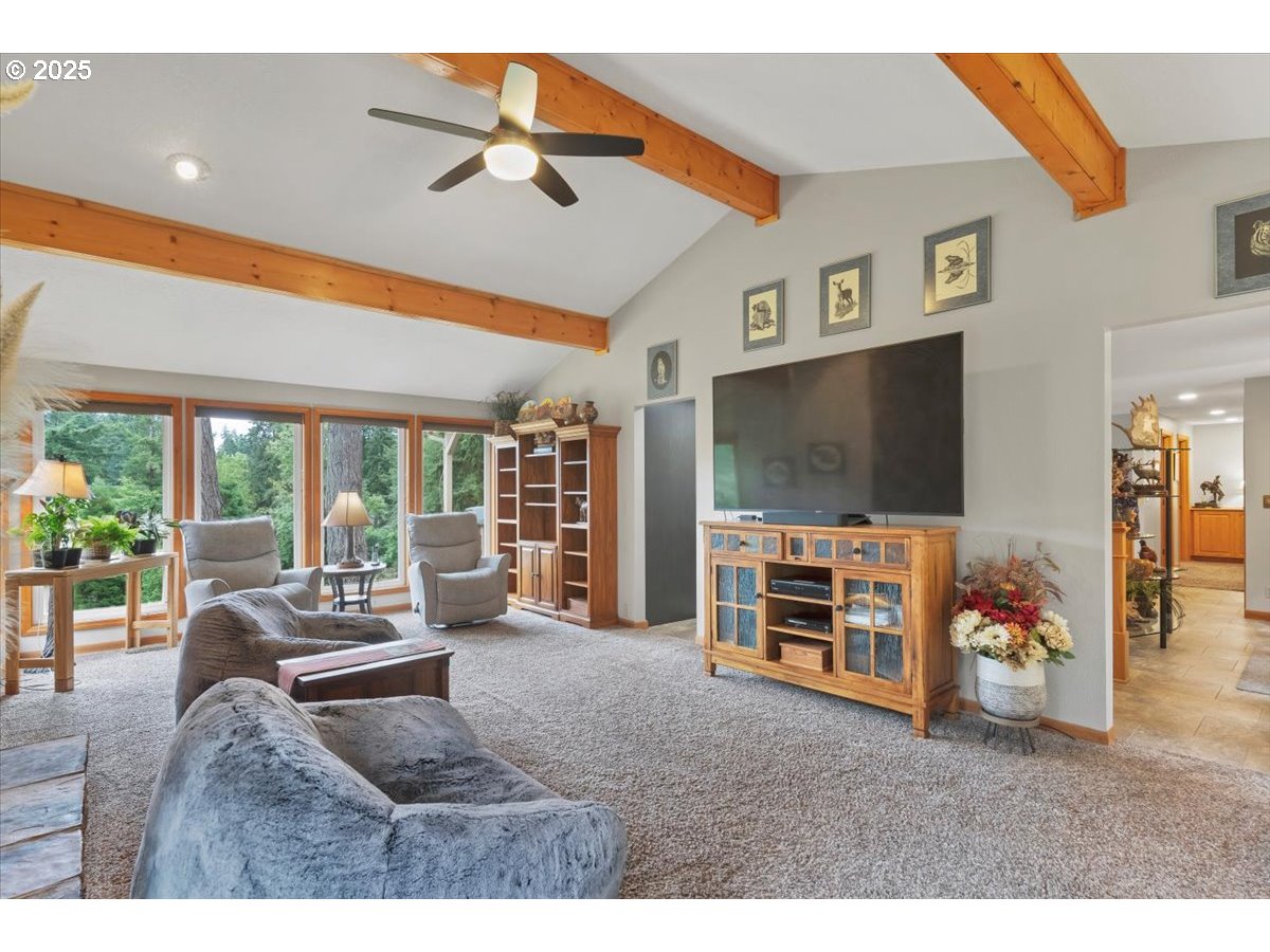 9076 Daleview Road Southeast Salem, OR 97317 - Photo 16 of 45 a living room with furniture and a flat screen tv