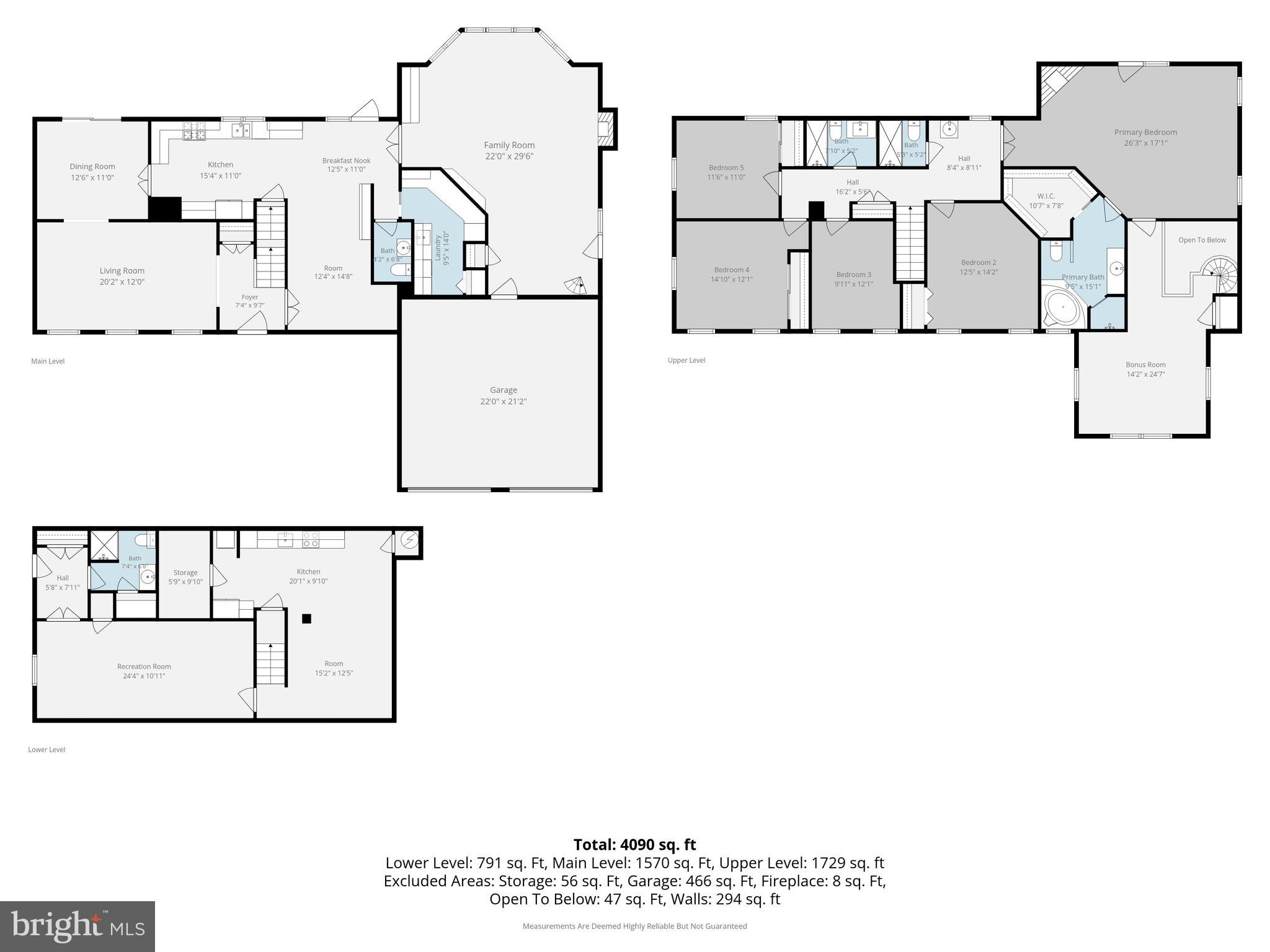 5803 Hall Street Burke, VA 22015 - Photo 74 of 77 Whole House Floor Plan