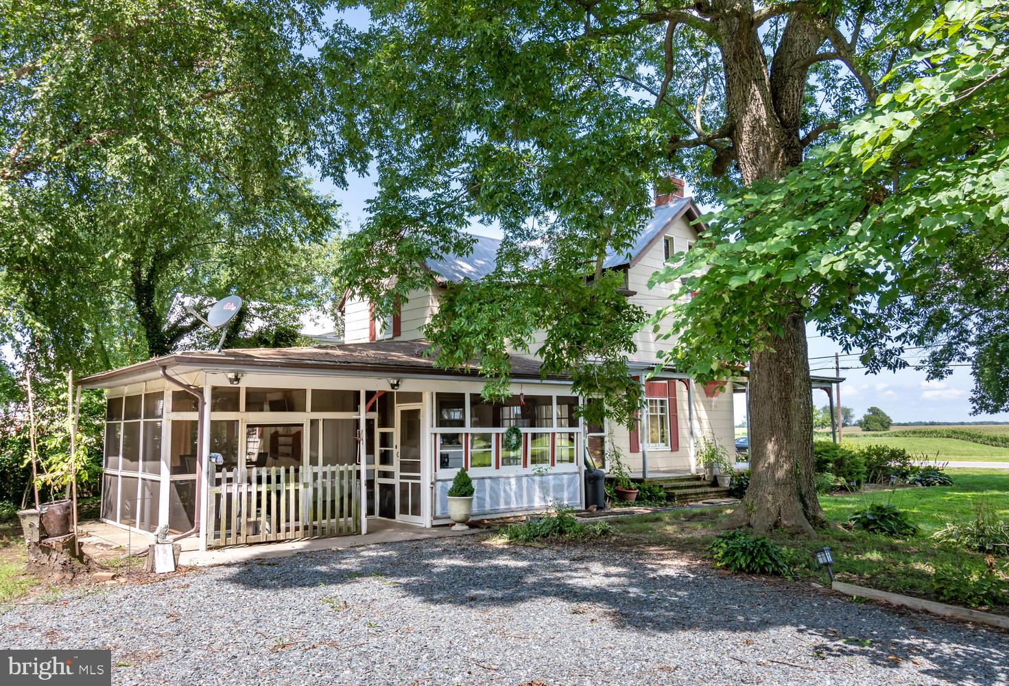 Back porch and parking area