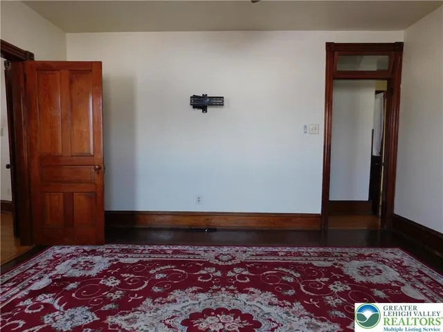 a view of an empty room