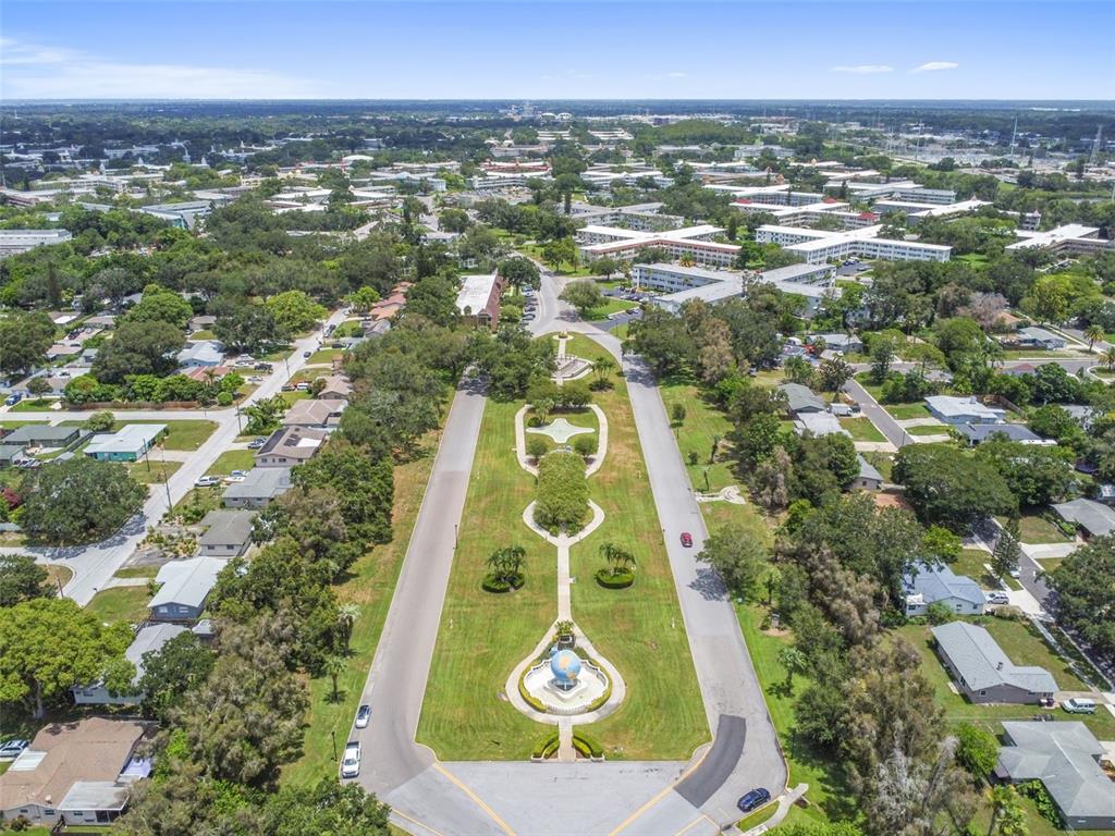 2291 Americus Boulevard West, Unit 3 Clearwater, FL 33763 - Photo 44 of 88 an aerial view of residential house with outdoor space