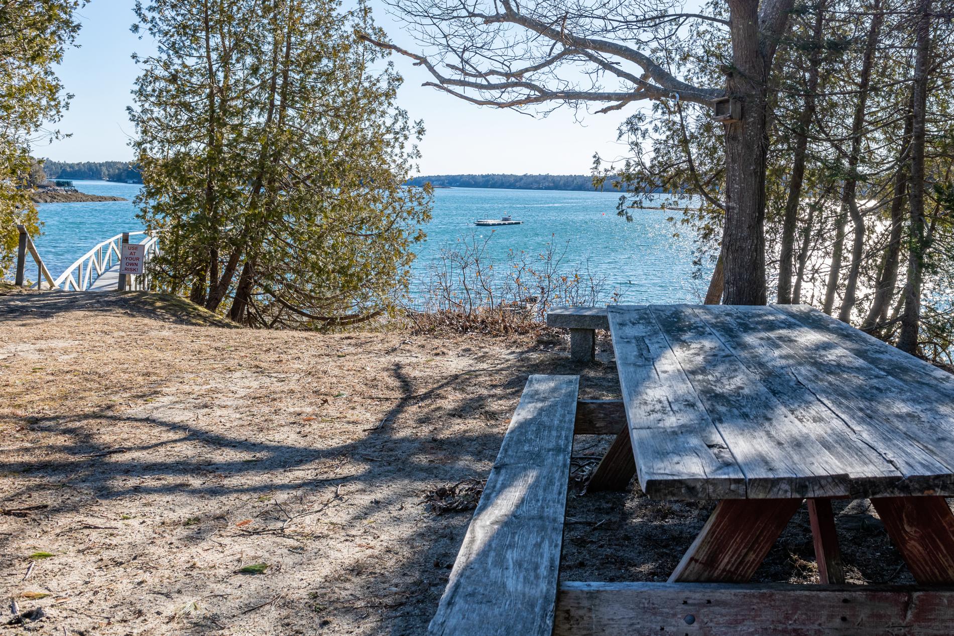 3 Upper Rich Cove Road Harpswell, ME 04079 - Photo 66 of 73 72 Waterfront ROW w Picnic Table and Doc