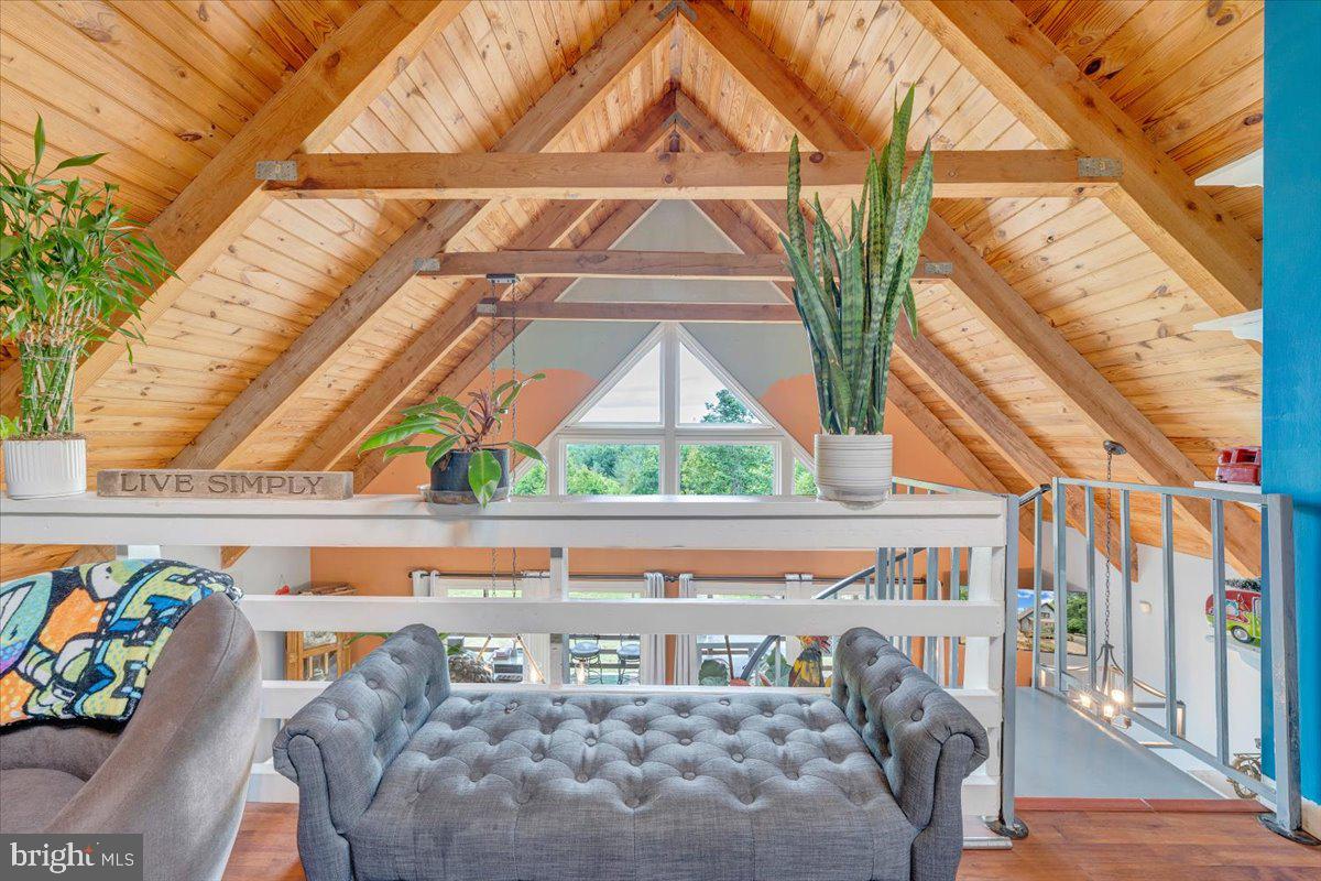 722 Foley Ridge Road Stuart, VA 24171 - Photo 35 of 67 Charming loft with rustic beams.