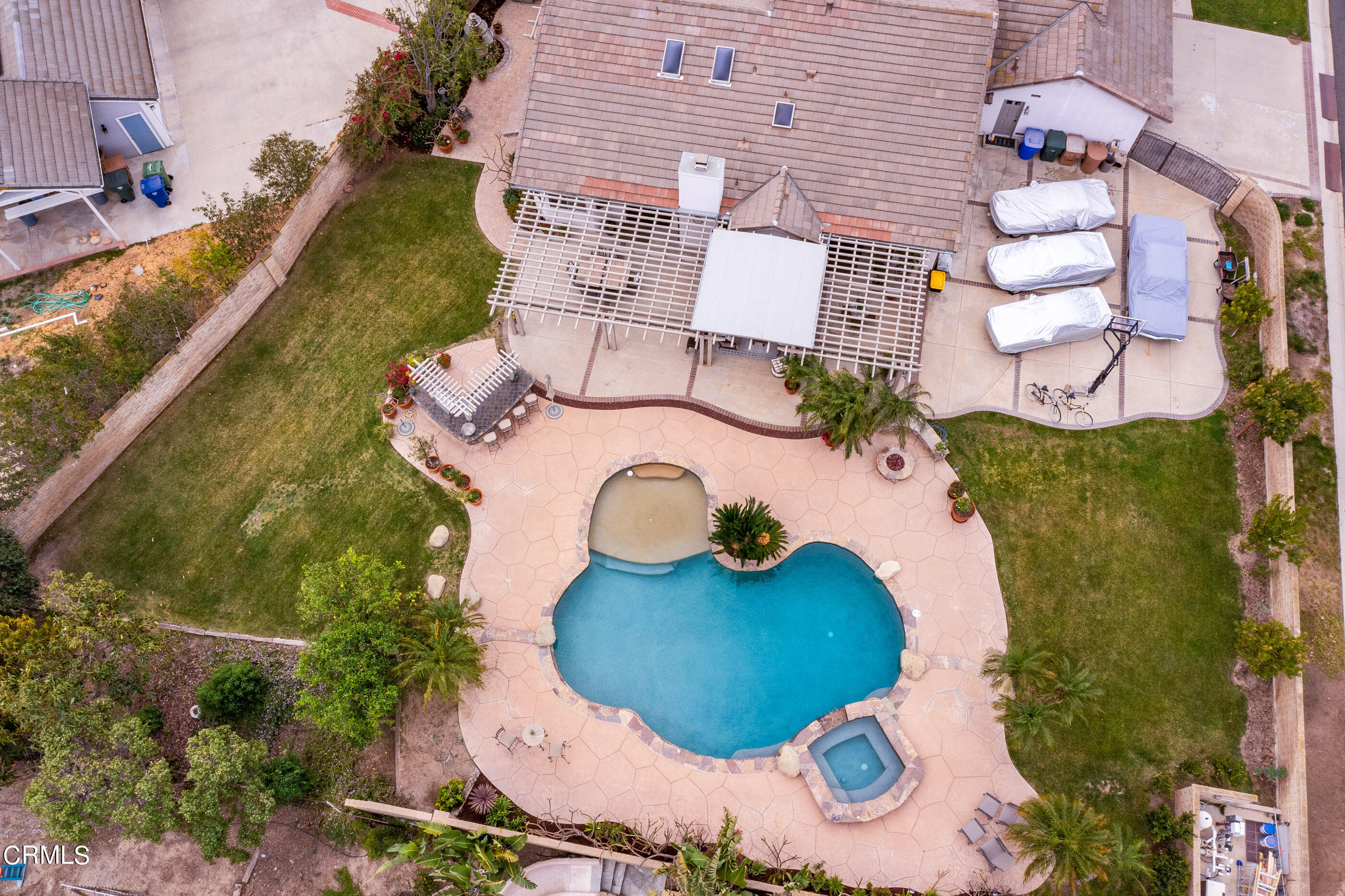 6893 Aviano Drive Camarillo, CA 93012 - Photo 66 of 67 an aerial view of a house with outdoor space