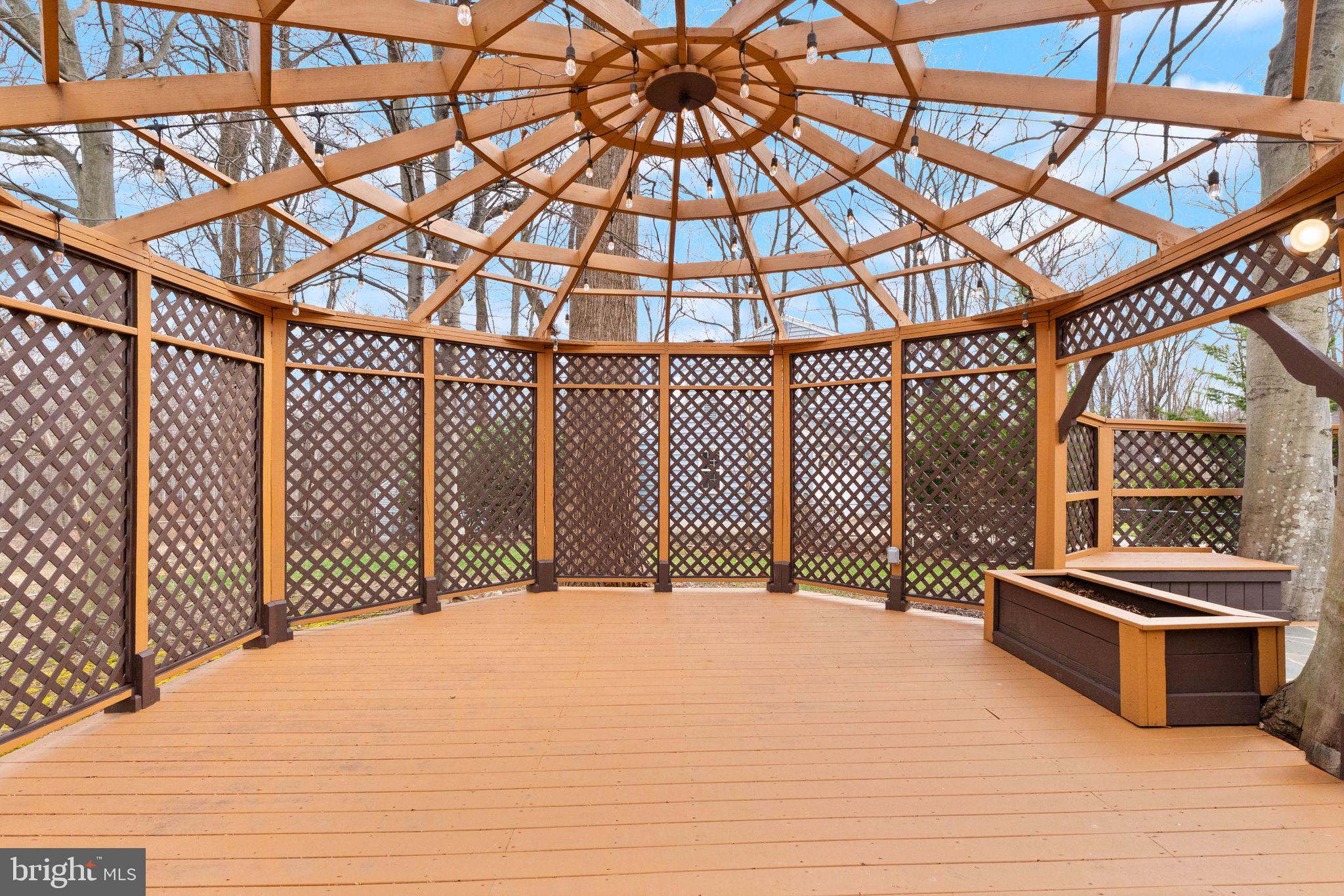 6027 Ridge Ford Drive Burke, VA 22015 - Photo 2 of 74 expansive updated deck with pergola off of kitchen