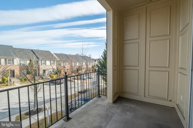 a view of city from balcony