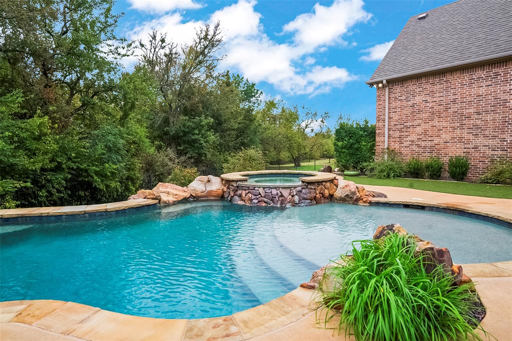 a view of outdoor space with swimming pool