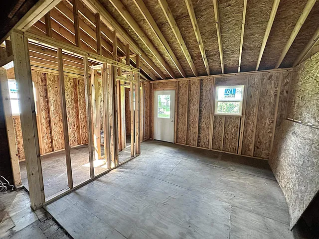 a close view of water heater room