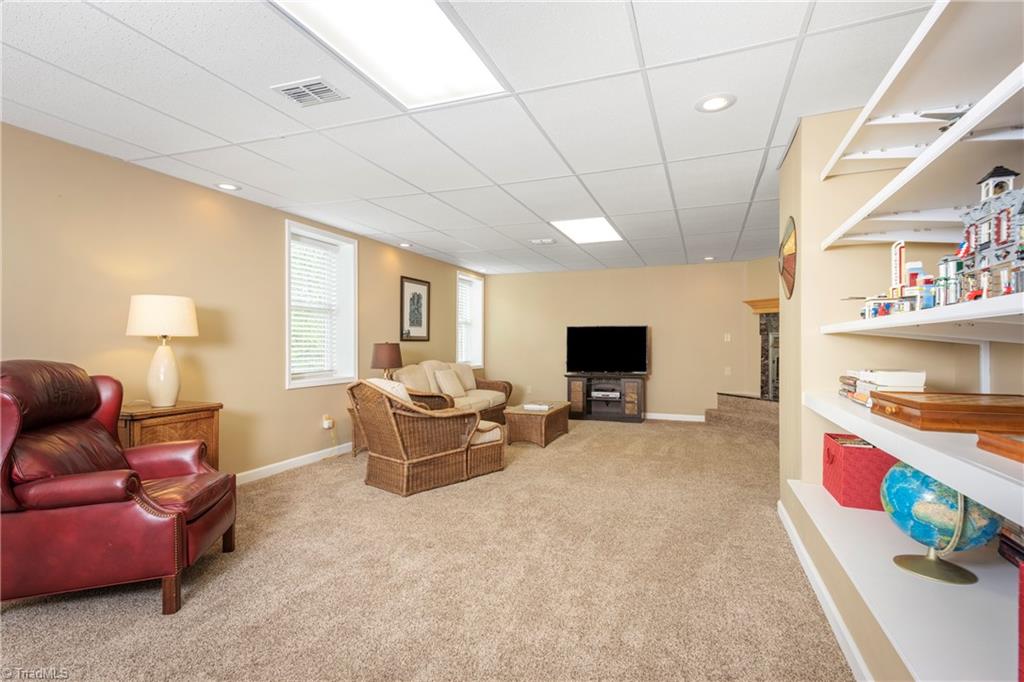 1256 Greenhill Road Mount Airy, NC 27030 - Photo 42 of 50 Recreation Room in Basement w/gas logs