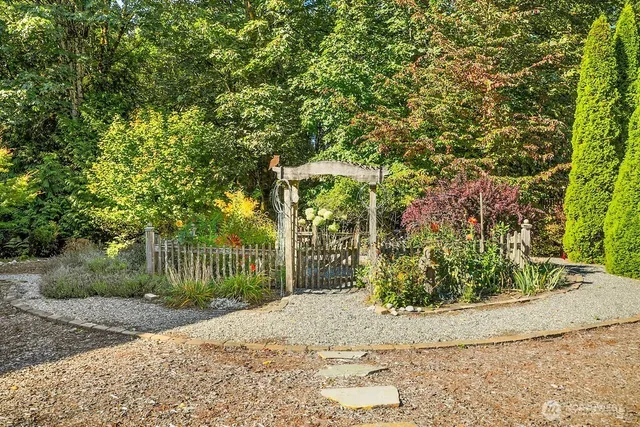 a house view with a outdoor space