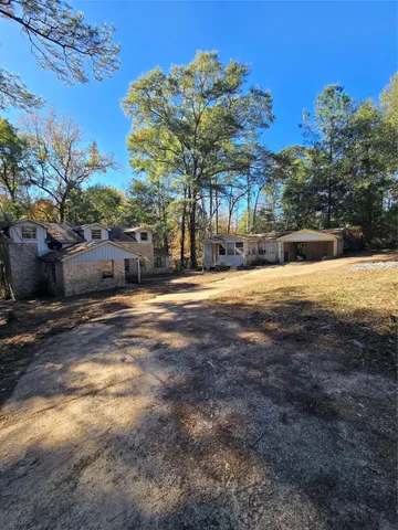 a view of a street with houses