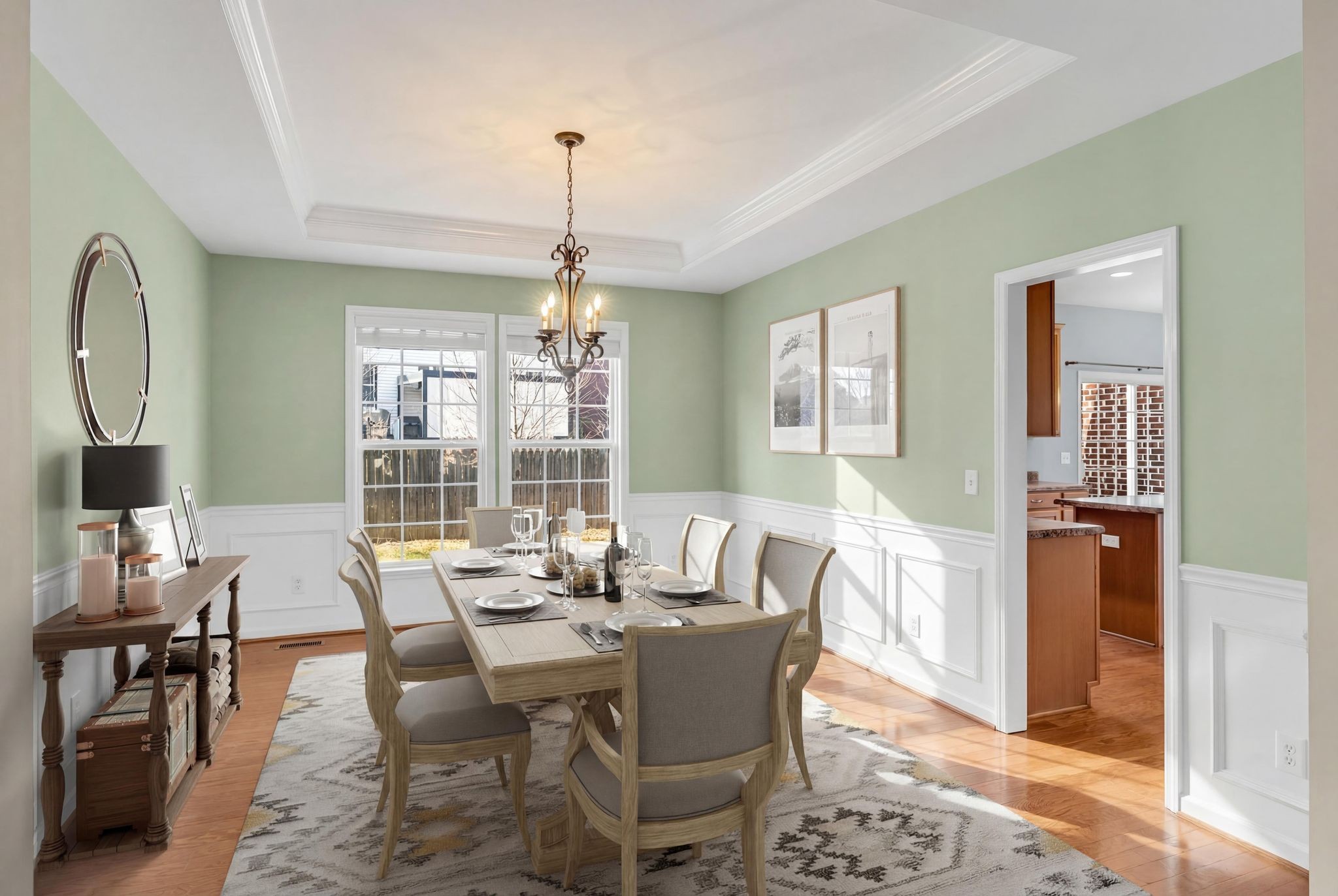 105 Lagan Court Franklin, TN 37064 - Photo 13 of 51 a view of a dining room with furniture window and wooden floor