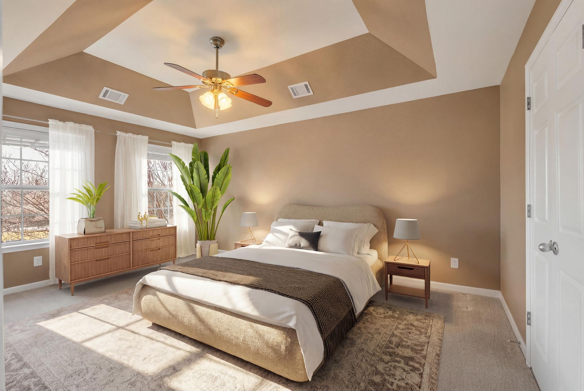 105 Lagan Court Franklin, TN 37064 - Photo 27 of 51 a bedroom with a large bed and a chandelier