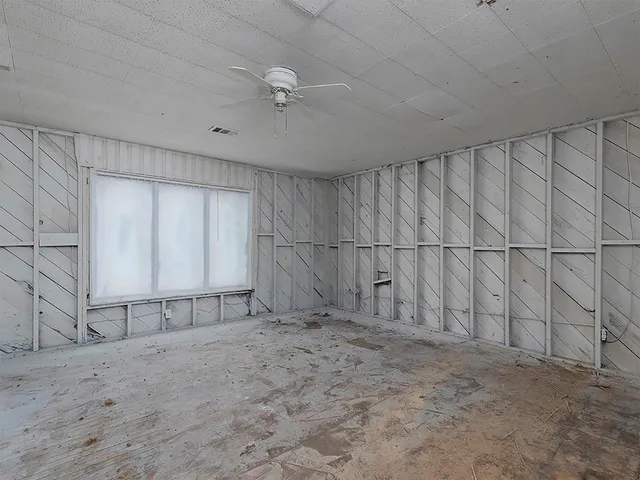 a view of a room with an entryway