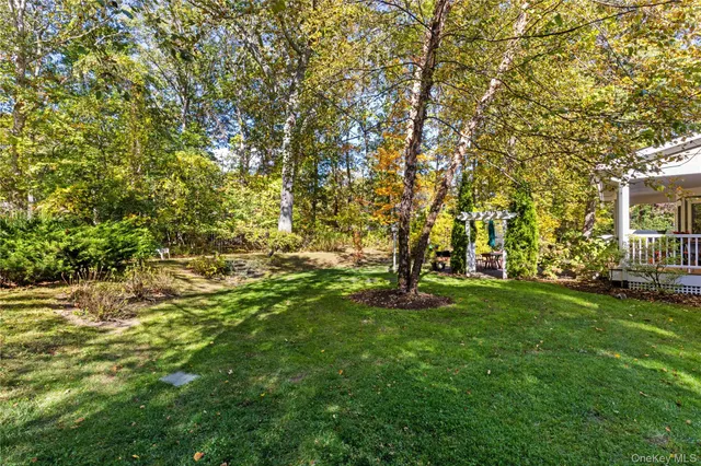 a view of yard with trees
