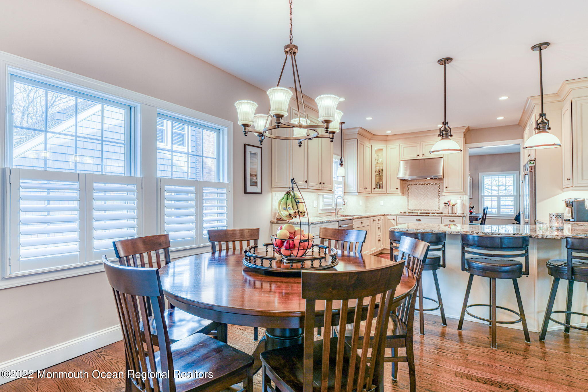 346 South Boulevard Spring Lake, NJ 07762 - Photo 20 of 56 a view of a dining room with furniture window and wooden floor