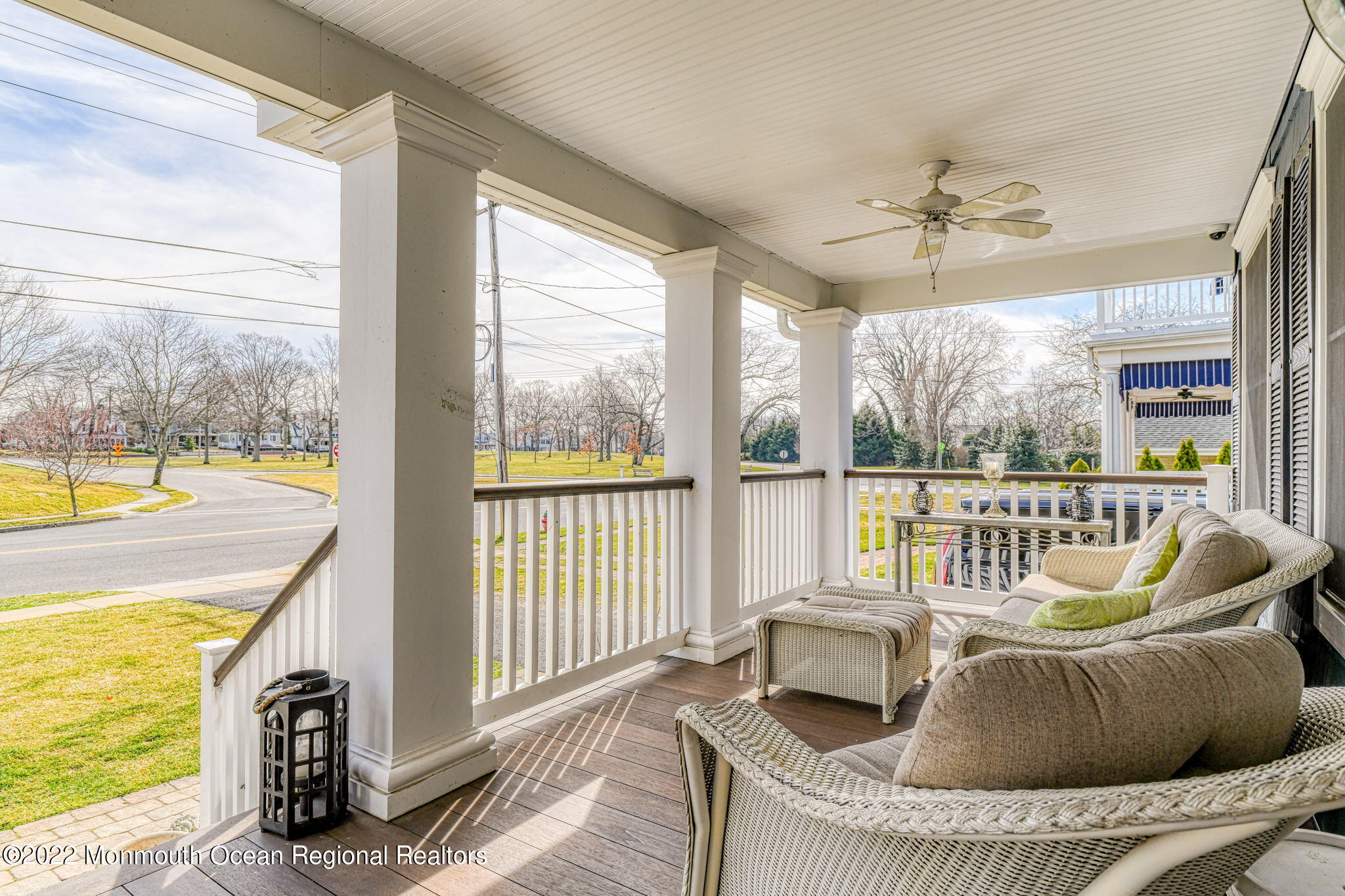 346 South Boulevard Spring Lake, NJ 07762 - Photo 45 of 56 a living room with furniture and a floor to ceiling window