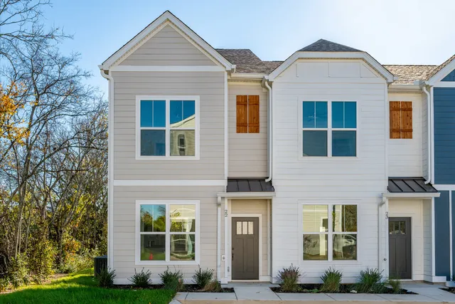 a front view of a house