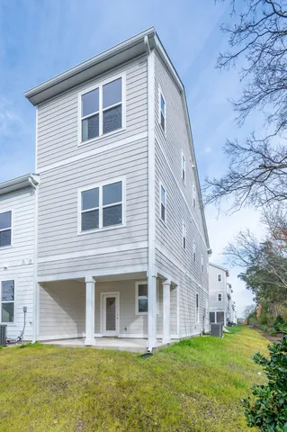 a house view with a garden space