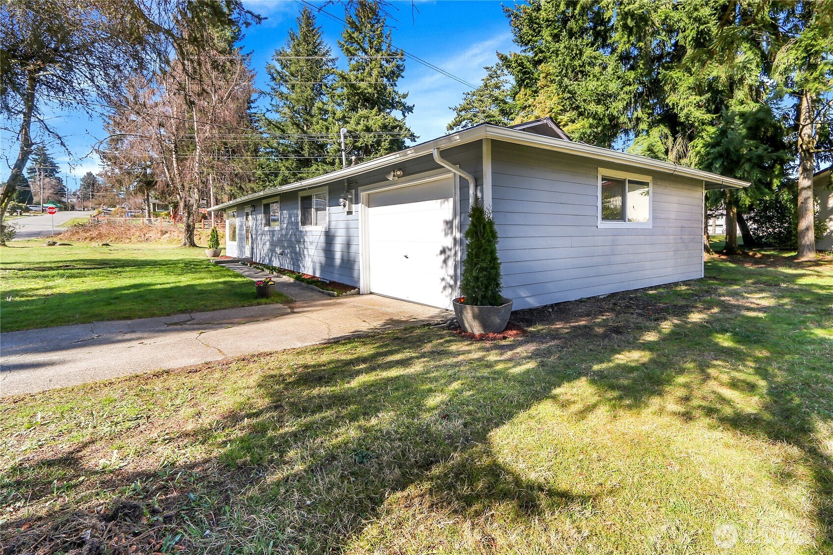 2115 Pinehurst Avenue Everett, WA 98203 - Photo 15 of 18 a view of a backyard with large trees