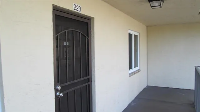 a view of front door