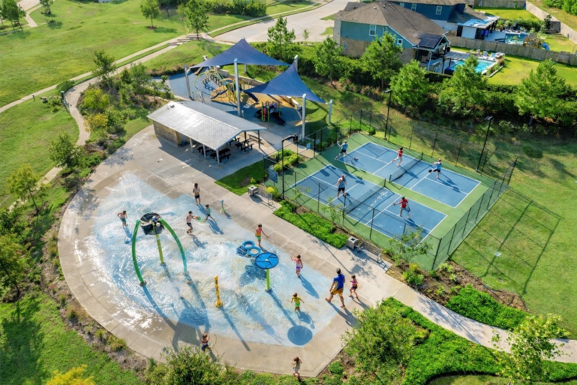 1507 Oakdale Crest Road Montgomery, TX 77316 - Photo 22 of 23 an aerial view of a house with a yard basket ball court