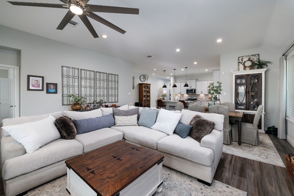 1507 Oakdale Crest Road Montgomery, TX 77316 - Photo 23 of 23 a living room with furniture and a view of kitchen