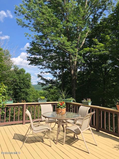 7 Noppet Road Lanesborough, MA 01237 - Photo 5 of 42 a view of a patio with a dining table and chairs with wooden floor
