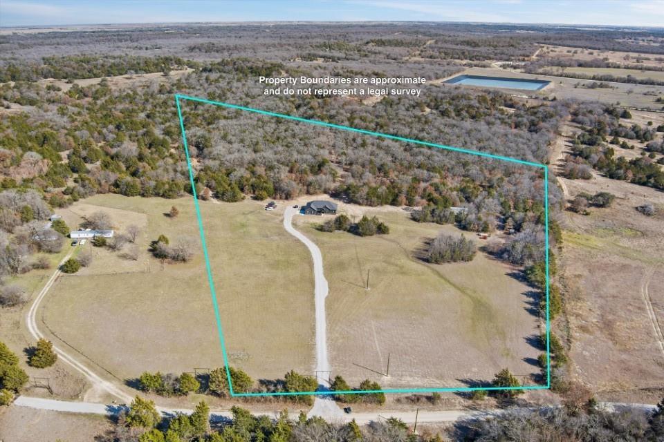 298 Greanead Road Forestburg, TX 76239 - Photo 5 of 38 an aerial view of a houses with a yard