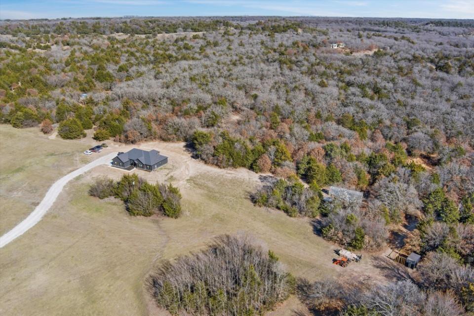 298 Greanead Road Forestburg, TX 76239 - Photo 8 of 38 a view of a dry yard with trees