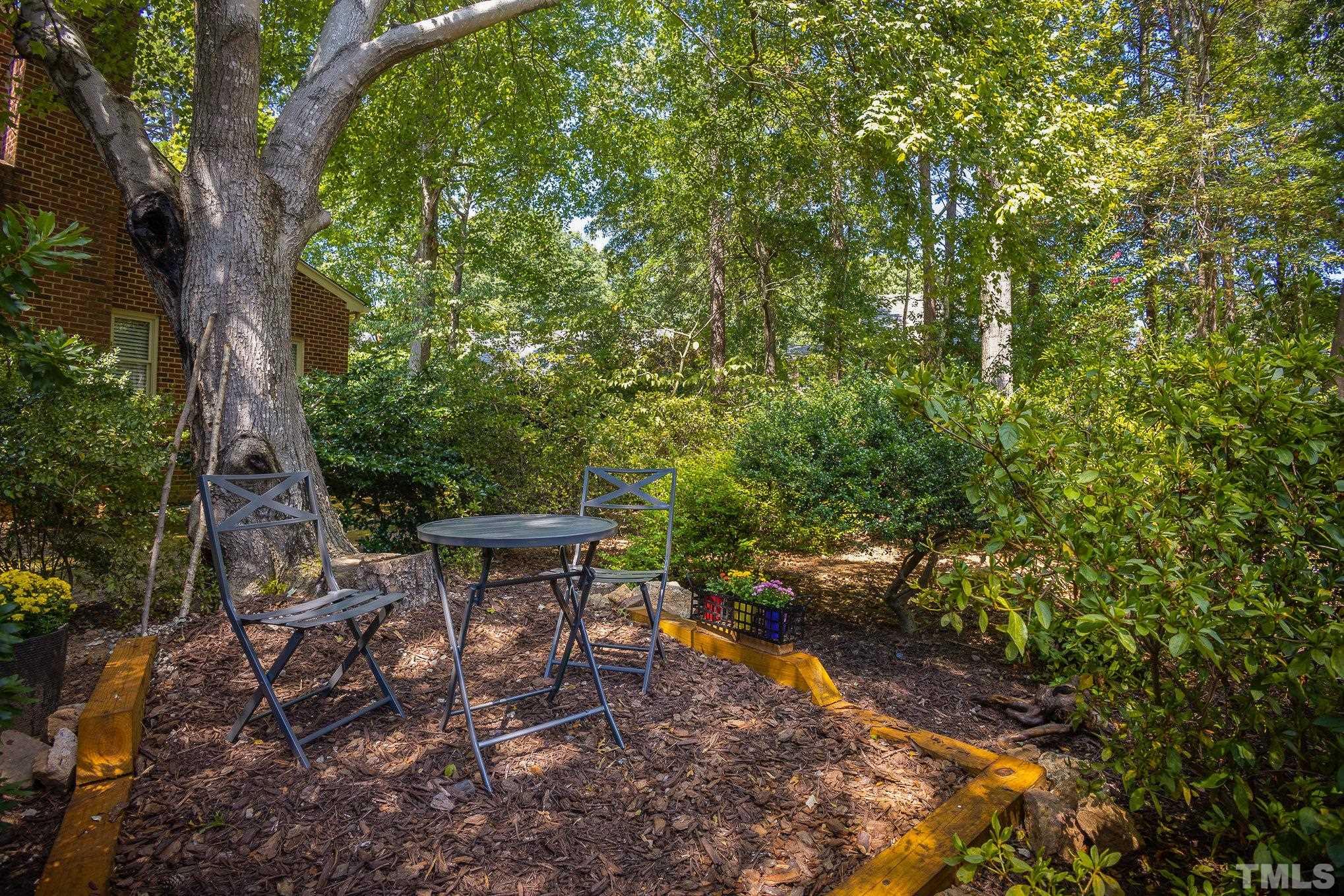 7941 Footman Way Raleigh, NC 27615 - Photo 35 of 41 a backyard of a house with table and chairs