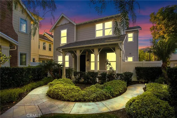 a front view of a house