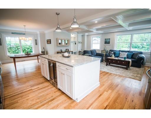 25 Lawton Road Needham, MA 02492 - Photo 8 of 34 a large white kitchen with wooden floor