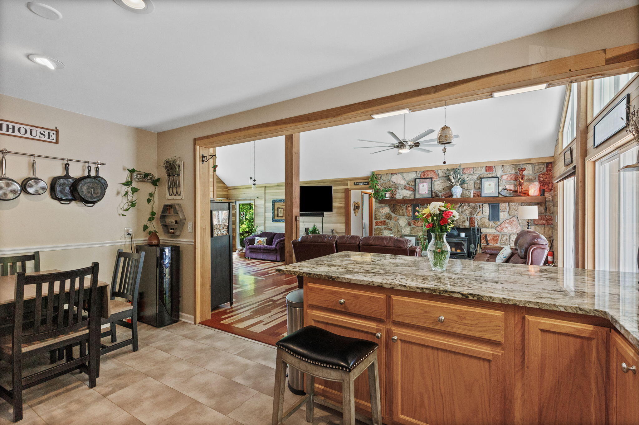 300 Nolan Ridge Road Erwin, TN 37650 - Photo 14 of 40 Kitchen overlooking living room